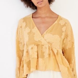 Yellow Wilfred  peplum blouse